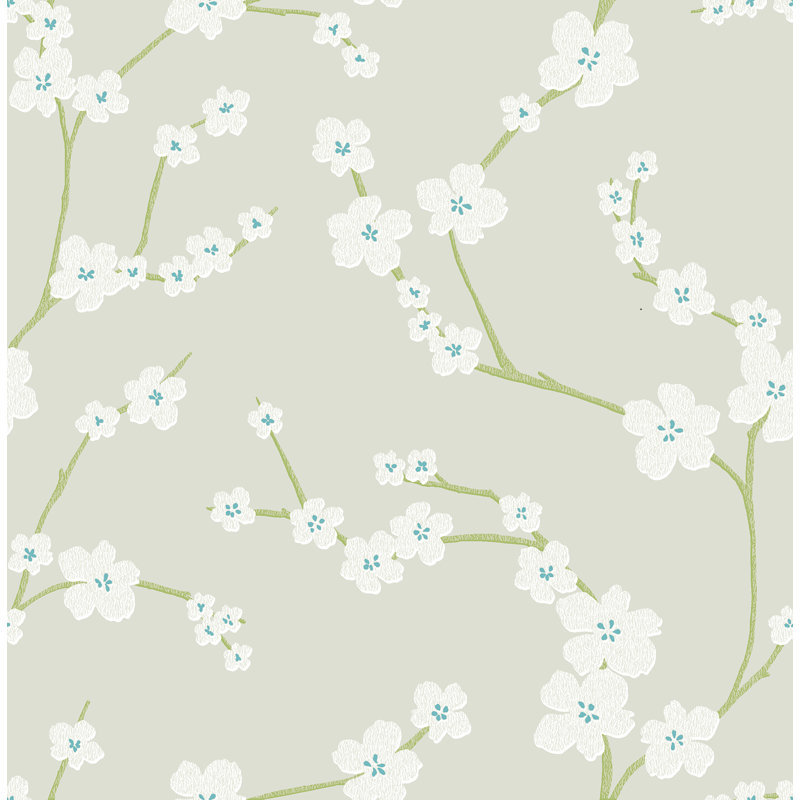 17 Stories Sakura Blumen 10m x 52cm Tapete Rolle & Bewertungen | Wayfair.de